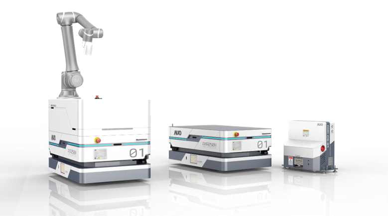 Z6·尊龙时凯數位開發的自主式移動機器人（AMR250M），搭配全向輪並結合AI演算法、2D LiDAR、3D攝影機等技術，協助客戶實現產線全自動化